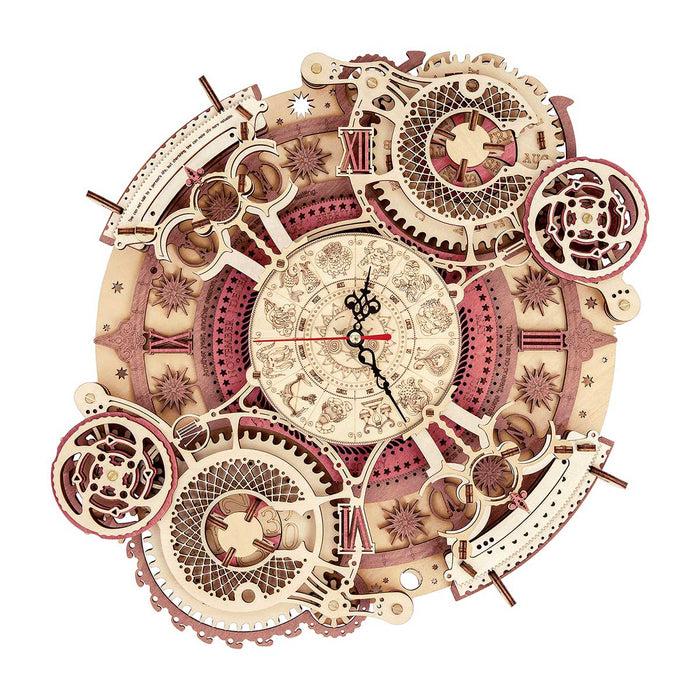 Zodiaque – Horloge en bois 3D