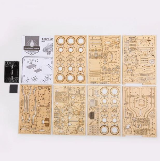 Jeep de l’armée – Puzzle en bois 3D