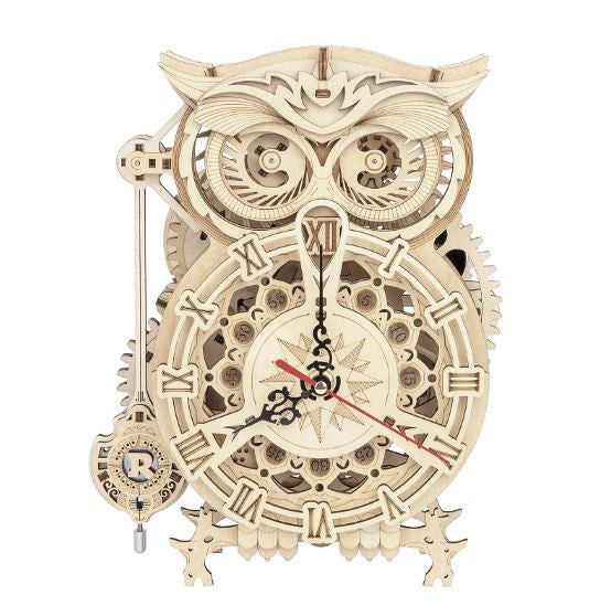 Horloge Hibou – Puzzle en bois 3D