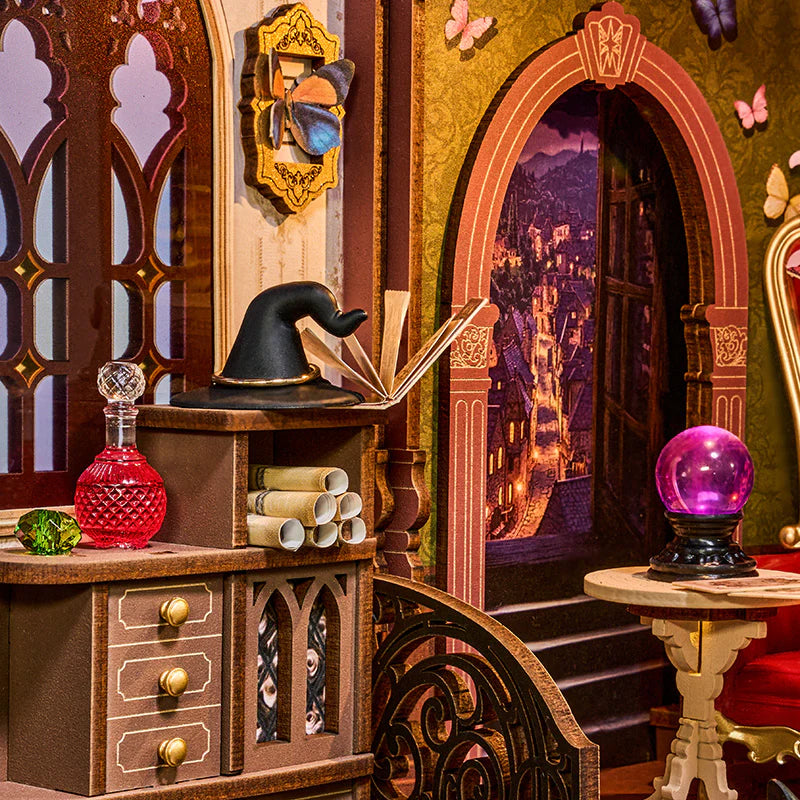 Coin de Fantaisie Magique – Serre-livre en bois 3D à monter soi-même