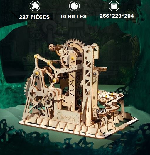 La Tour Infernale – Puzzle mécanique en bois 3D