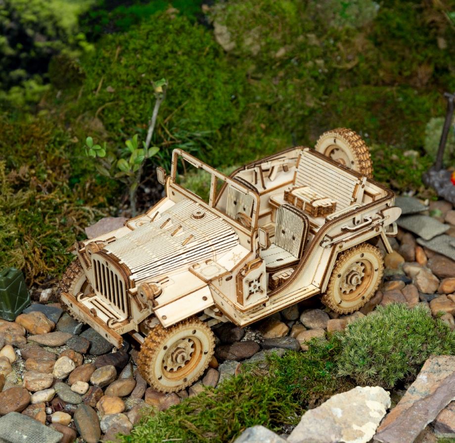 Jeep de l’armée – Puzzle en bois 3D