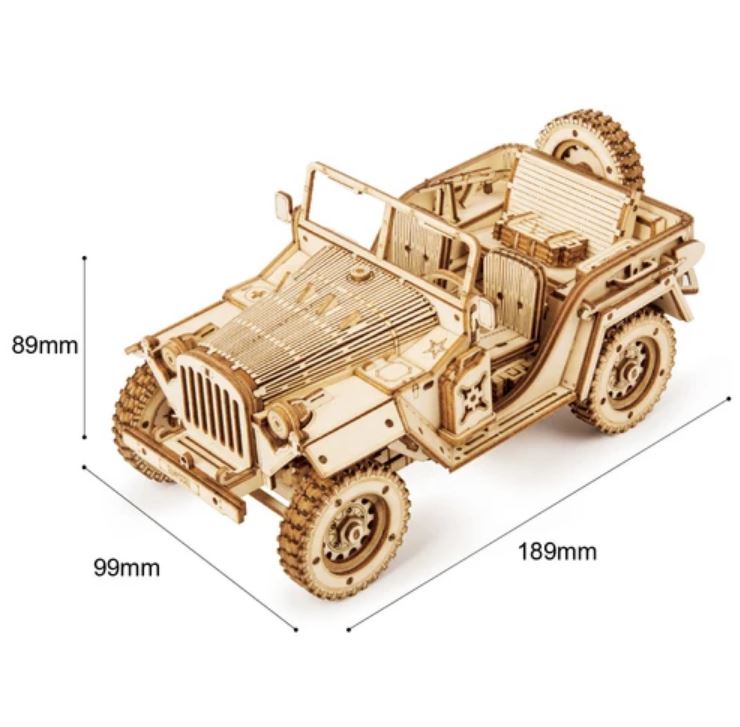 Jeep de l’armée – Puzzle en bois 3D