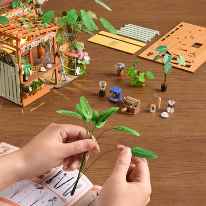 Café miniature DIY avec éclairage LED