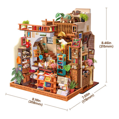 Librairie miniature DIY avec éclairage LED