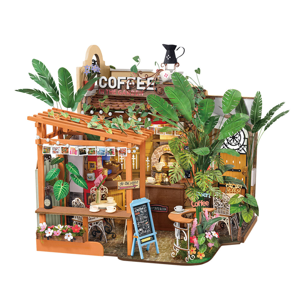 Café miniature DIY avec éclairage LED