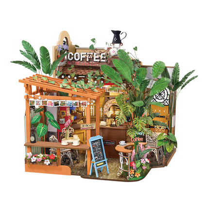 Café miniature DIY avec éclairage LED
