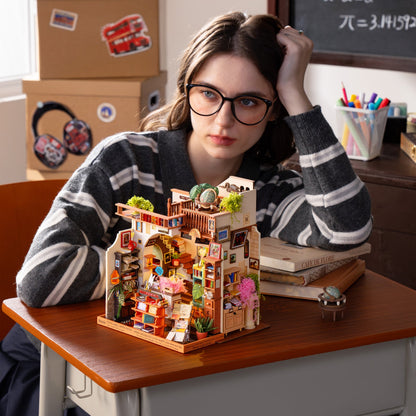 Librairie miniature DIY avec éclairage LED