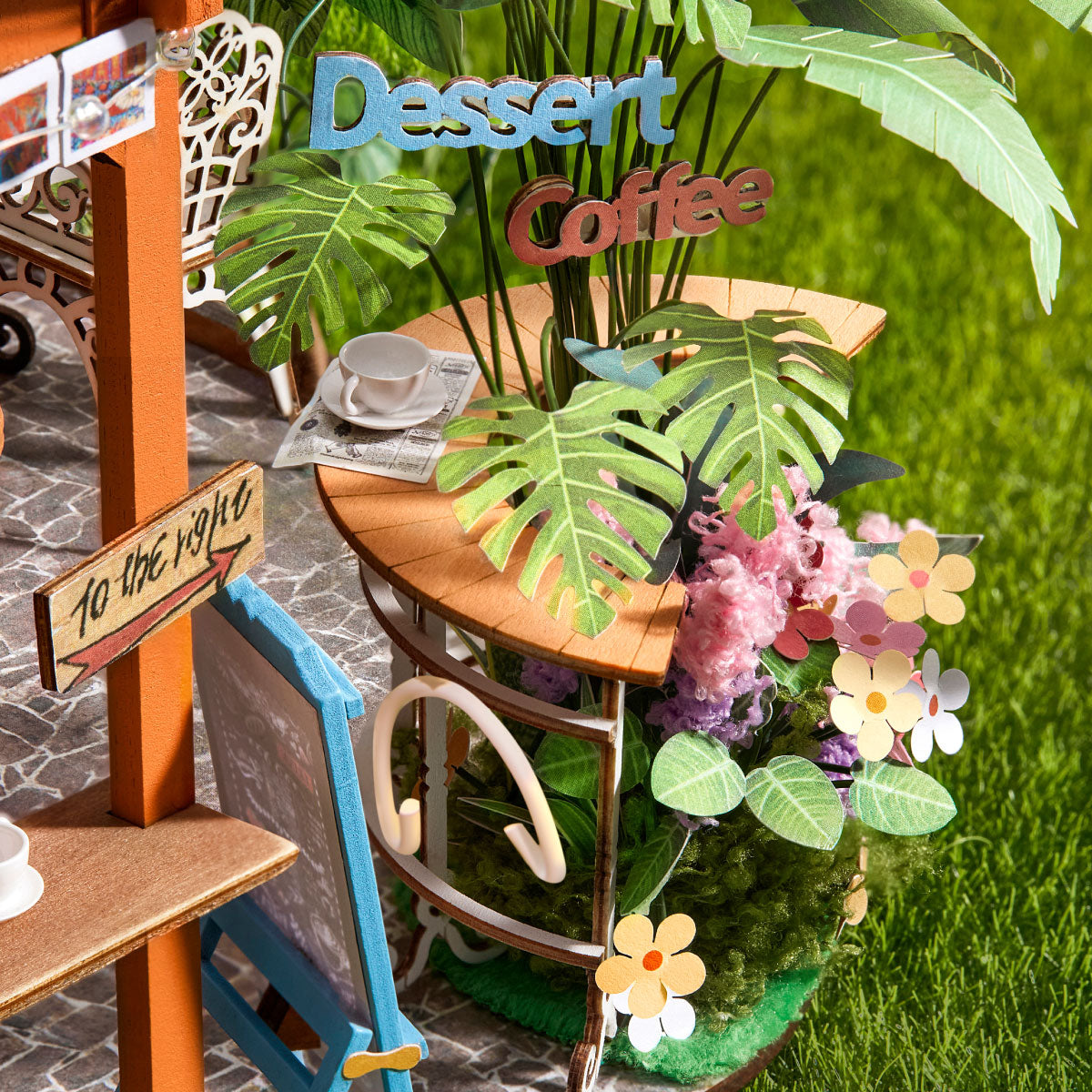 Café miniature DIY avec éclairage LED