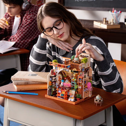 Librairie miniature DIY avec éclairage LED