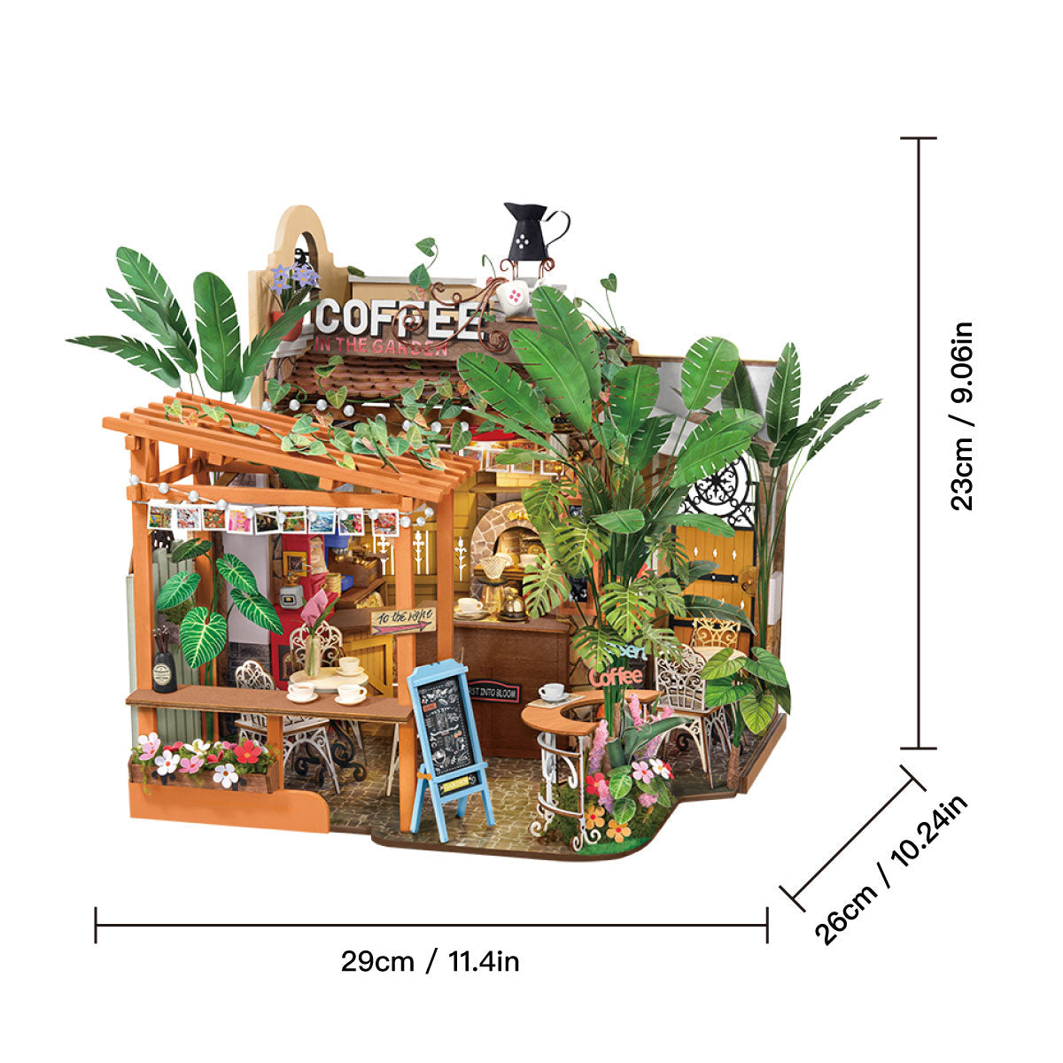 Café miniature DIY avec éclairage LED