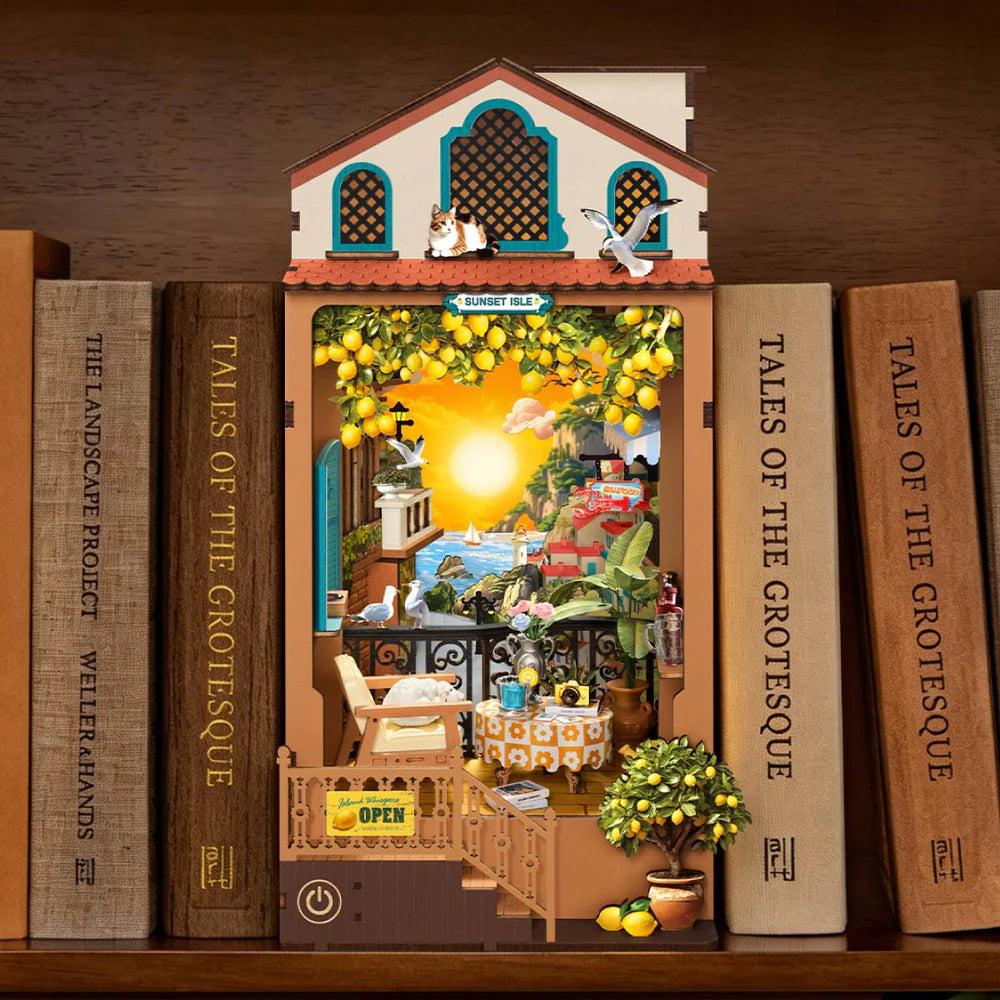 DIY Book Nook Île au Coucher de Soleil Miniature