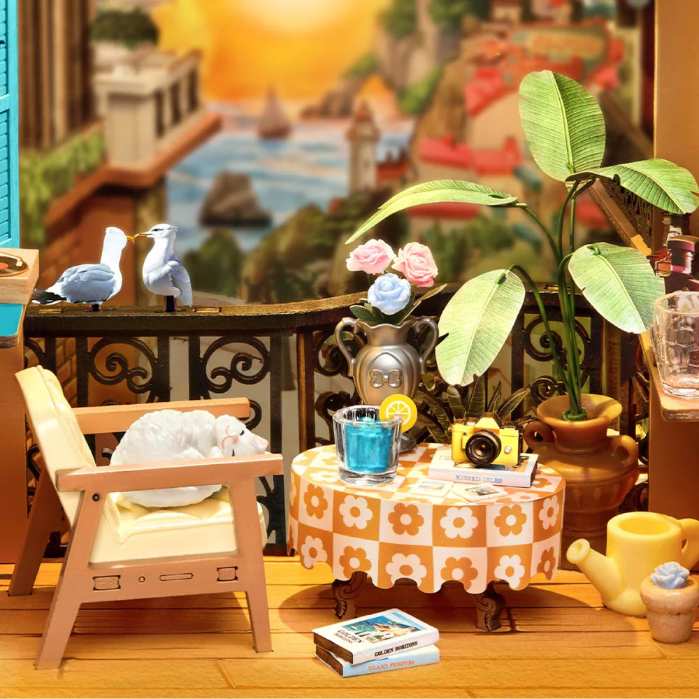 DIY Book Nook Île au Coucher de Soleil Miniature
