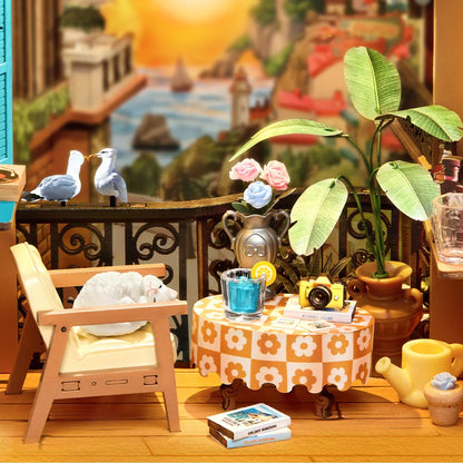 DIY Book Nook Île au Coucher de Soleil Miniature