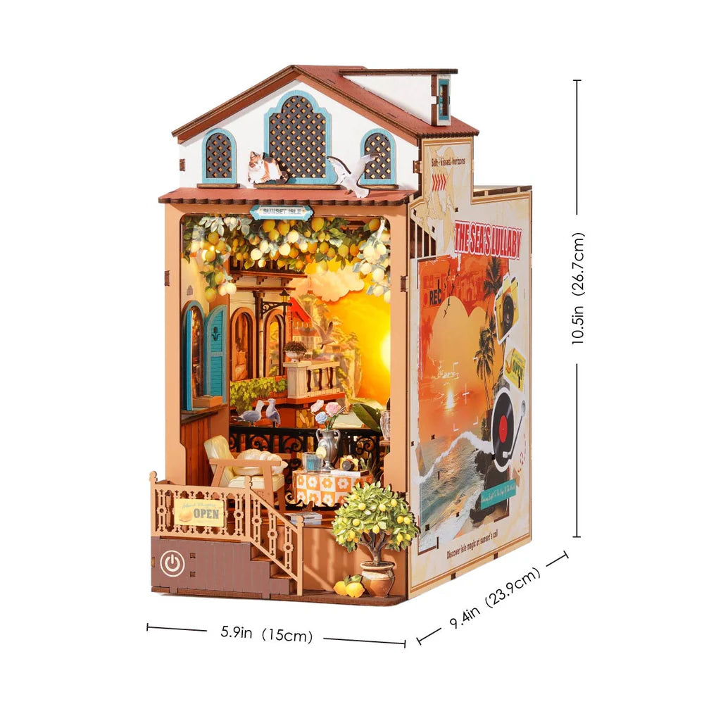 DIY Book Nook Île au Coucher de Soleil Miniature