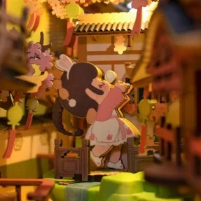 Sakura – Serre-livre en bois 3D