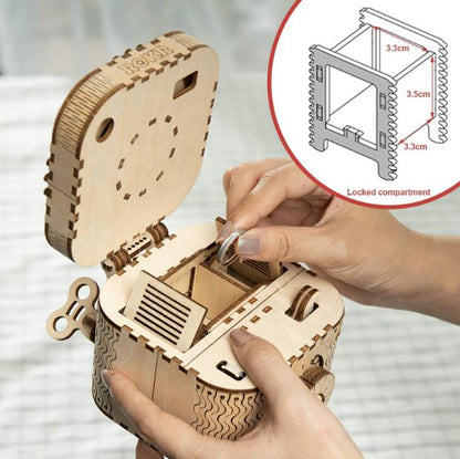 La Boîte aux Trésors – Puzzle mécanique en bois 3D