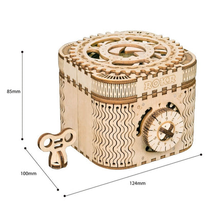 La Boîte aux Trésors – Puzzle mécanique en bois 3D