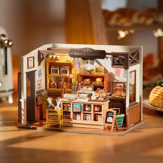 Boulangerie Du Village – Miniature En Bois 3D