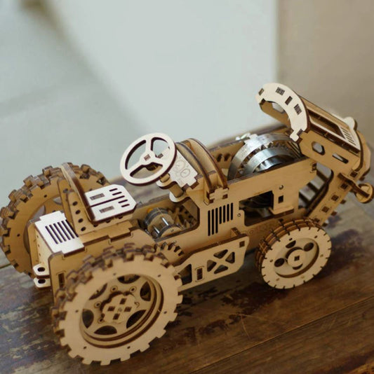 Tracteur du Limousin – Puzzle Mécanique en Bois 3D
