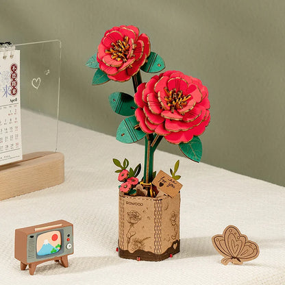 Bouquet de Fleurs – Puzzle en Bois 3D