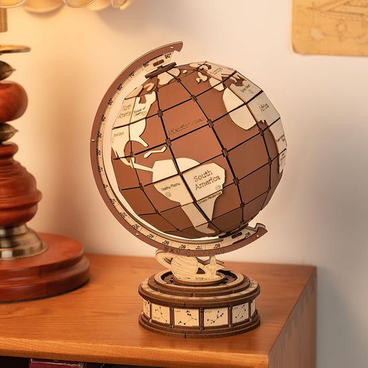 Globe des Merveilles – Puzzle en bois 3D