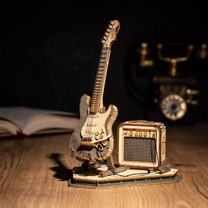 Guitare électrique – Puzzle en bois 3D