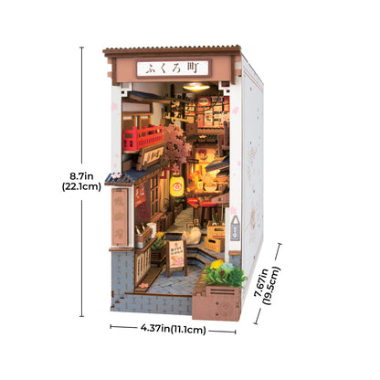 Allée  Sakura – Serre-Livre en Bois 3D
