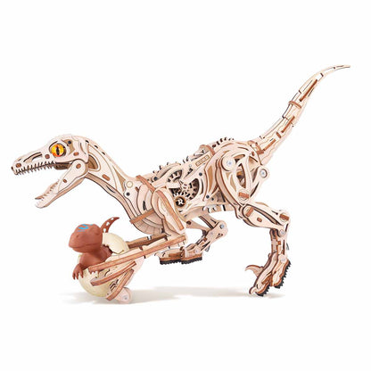 Velociraptor – Puzzle mécanique en bois 3D