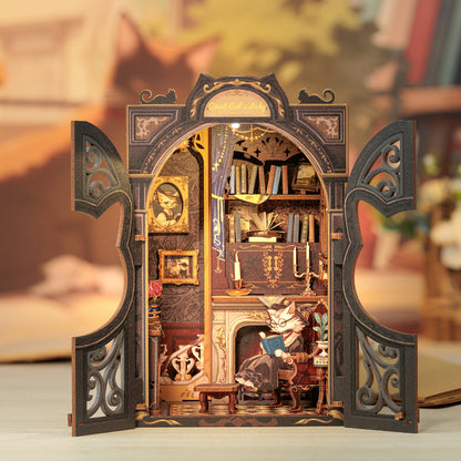 Étude du Comte Chat – Serre-livre en bois 3D