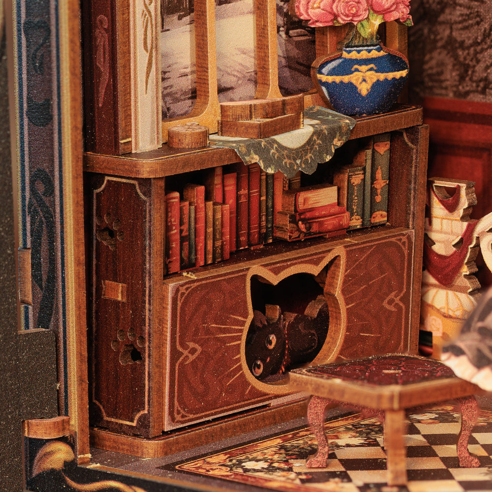Étude du Comte Chat – Serre-livre en bois 3D