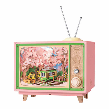 Voyage Rêvé Sakura – Boîte à musique en bois 3D à monter soi-même