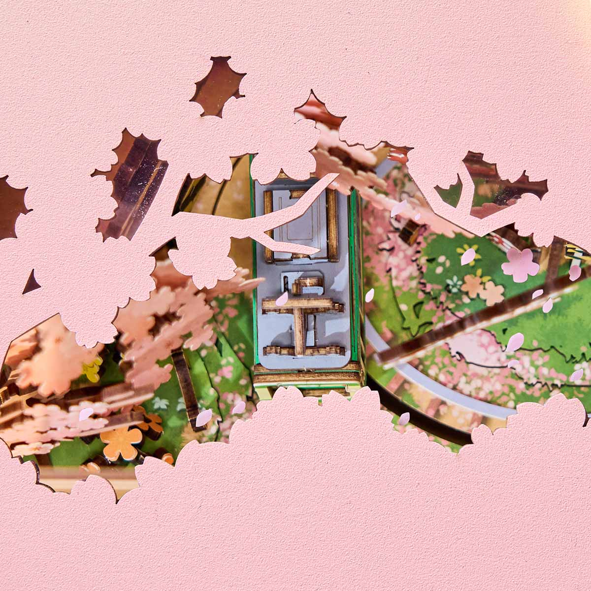 Voyage Rêvé Sakura – Boîte à musique en bois 3D à monter soi-même