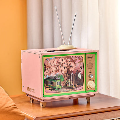 Voyage Rêvé Sakura – Boîte à musique en bois 3D à monter soi-même