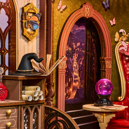 Coin de Fantaisie Magique – Serre-livre en bois 3D à monter soi-même