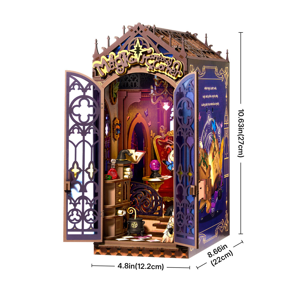 Coin de Fantaisie Magique – Serre-livre en bois 3D à monter soi-même