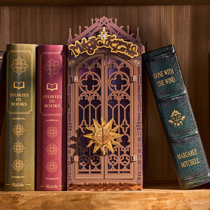 Coin de Fantaisie Magique – Serre-livre en bois 3D à monter soi-même