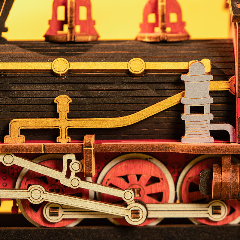 Train du Siècle – Serre-livre en bois 3D à monter soi-même