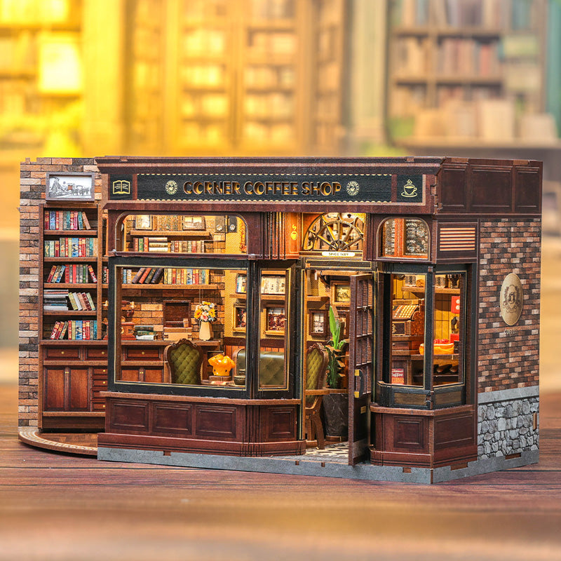 Café du coin– Maison miniature en bois 3D à monter soi-même