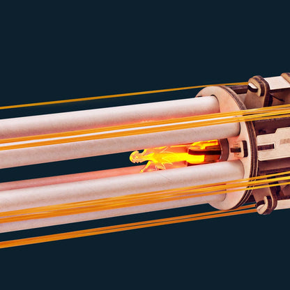 Mitrailleuse à Barillet Rotatif – Puzzle en bois 3D à monter soi-même