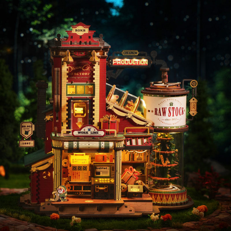 Usine de Cadeaux de Noël – Boîte à musique en bois 3D à monter soi-même