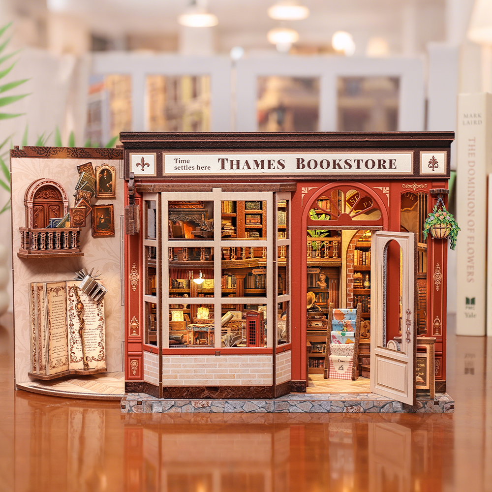 Librairie de la Tamise – Maison miniature en bois 3D à monter soi-même