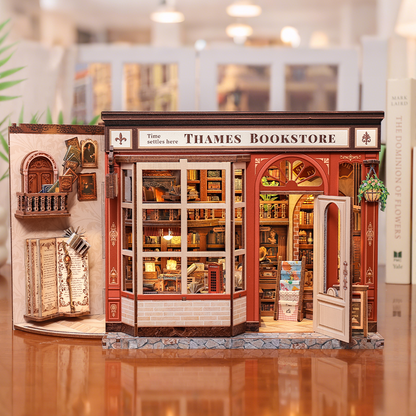 Librairie de la Tamise – Maison miniature en bois 3D à monter soi-même