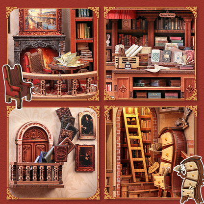 Librairie de la Tamise – Maison miniature en bois 3D à monter soi-même