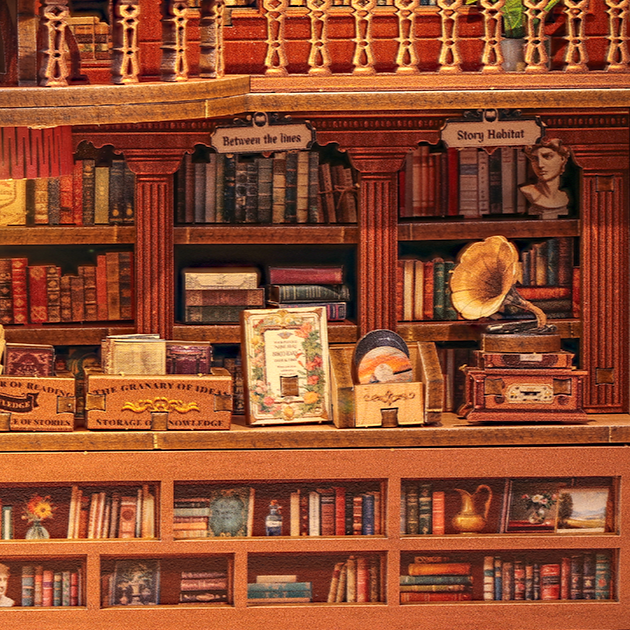 Librairie de la Tamise – Maison miniature en bois 3D à monter soi-même