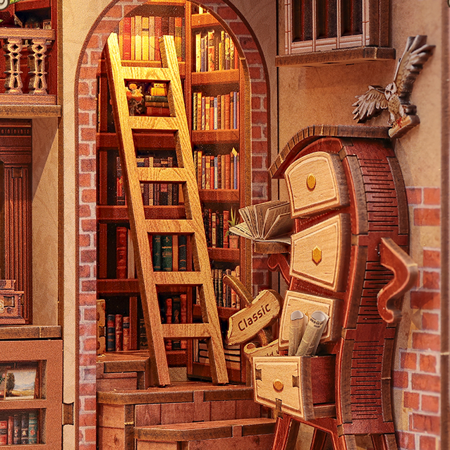 Librairie de la Tamise – Maison miniature en bois 3D à monter soi-même