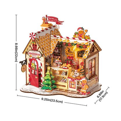 Maison de Pain d’Épices – Boulangerie de Noël miniature à assembler