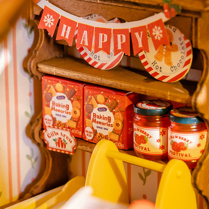 Maison de Pain d’Épices – Boulangerie de Noël miniature à assembler