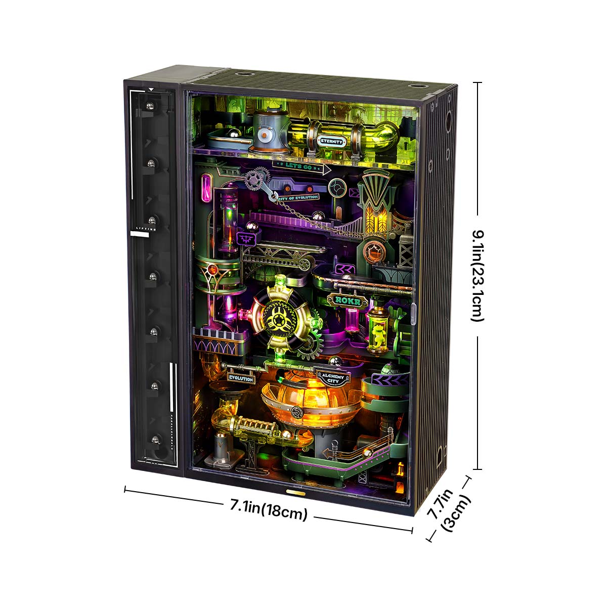 Cité Alchimique – Circuit de billes mécanique 3D