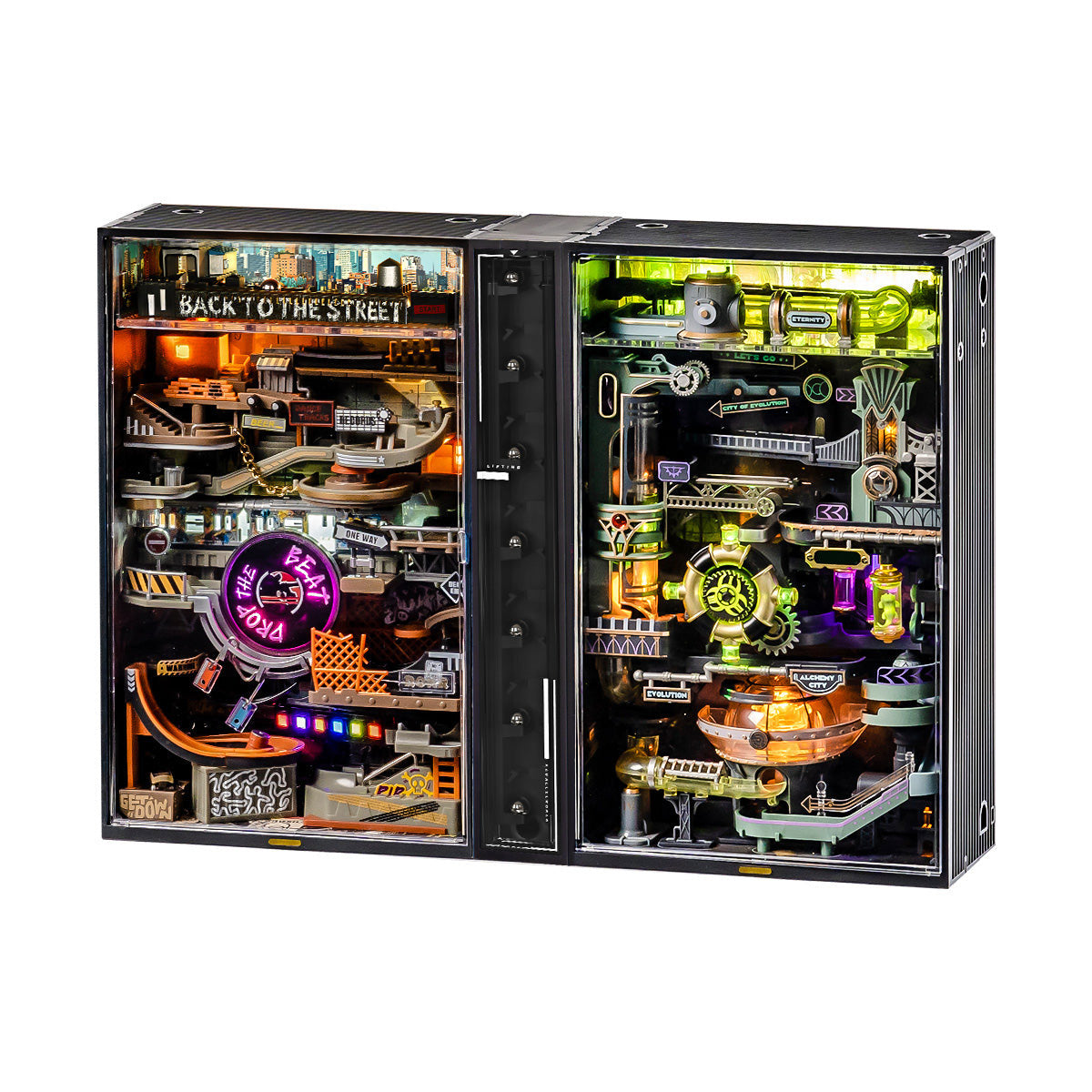 Cité Alchimique – Circuit de billes mécanique 3D